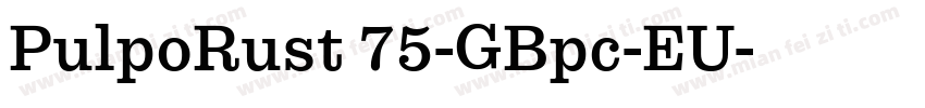 PulpoRust 75-GBpc-EU字体转换
